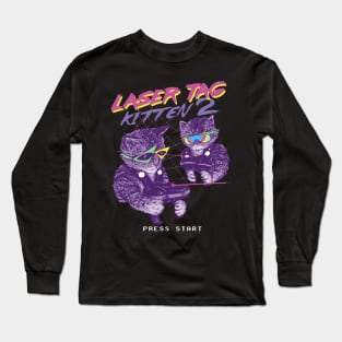 laser tag kitten Long Sleeve T-Shirt